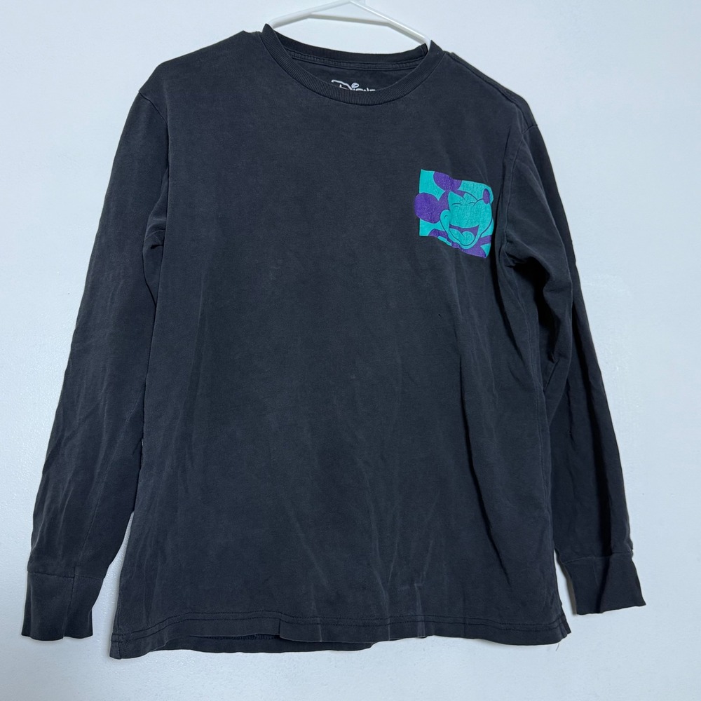 Disney Mickey Mouse Graphic‎ Long Sleeve T-Shirt Japanese Print S